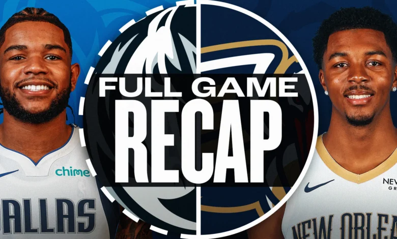 Dallas Mavericks vs New Orleans Pelicans Match Player Stats